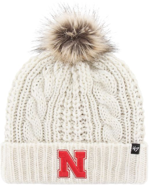 Nebraska Huskers Women's Fur Pom Beanie