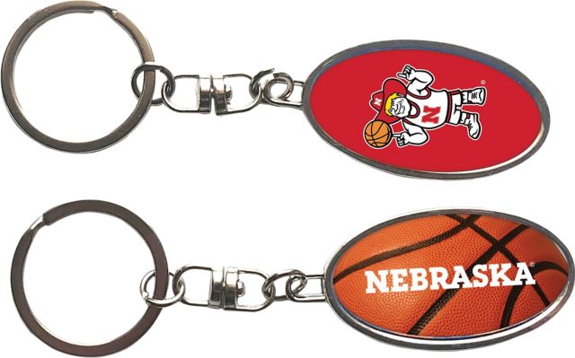 Nebraska Huskers Basketball Keychain
