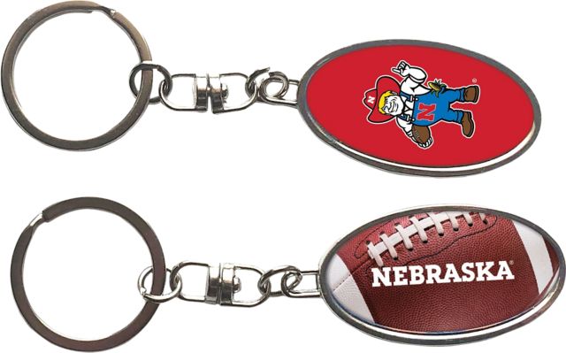 Nebraska Huskers Football Keychain