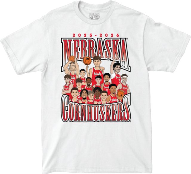 Nebraska Huskers Men's Basketball Team T-Shirt