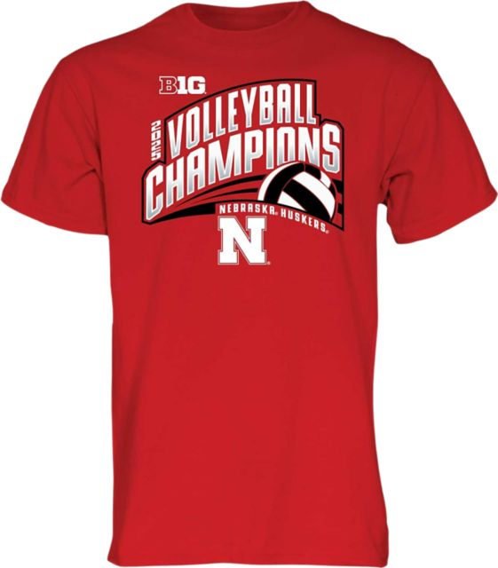 Nebraska Huskers Women's Volleyball 2025 Big 10 Regular Season Champions Short Sleeve T-Shirt