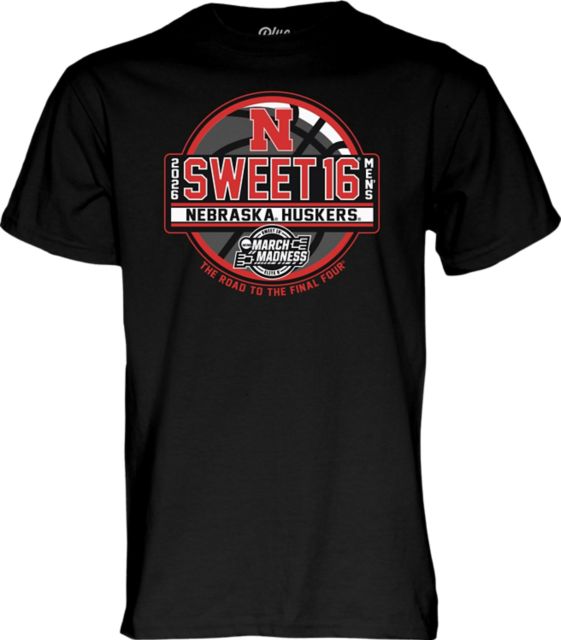Nebraska Huskers Men's Basketball 2026 Sweet 16 Short Sleeve T-Shirt