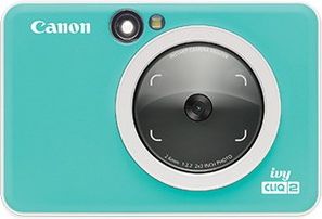 Canon IVY CLIQ2- 5 Megapixel Instant Digital Camera & Mini Printer - Turquoise - ONLINE ONLY