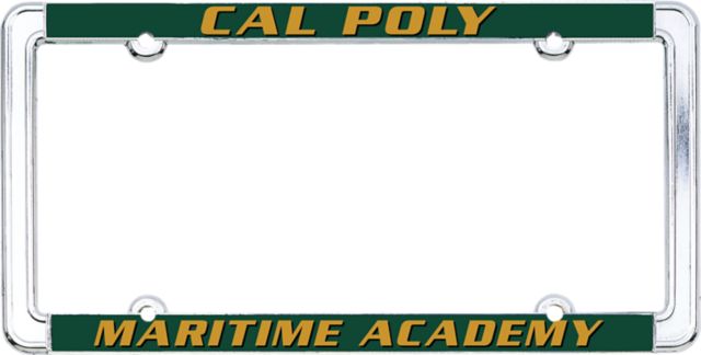Cal Poly Maritime Academy Thin Dome License Plate Frame
