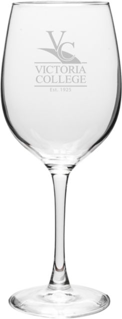 Victoria College 16 oz. Wine Glass