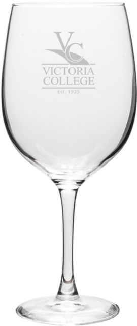 Victoria College 19 oz. Wine Glass