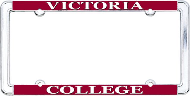 Victoria College Thin Dome License Plate Frame