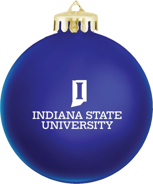 Indiana State University Shatterproof Round Ornament