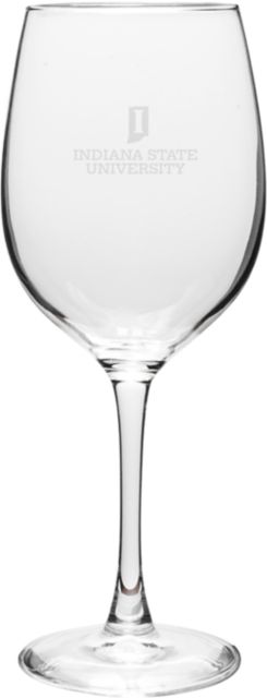 Indiana State University 16 oz. Wine Glass