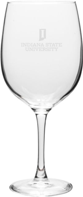 Indiana State University 19 oz. Wine Glass