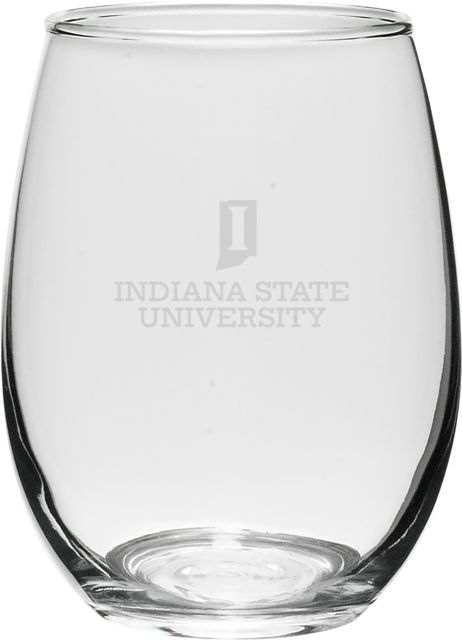 Indiana State University 21 oz. Stemless Wine Glass