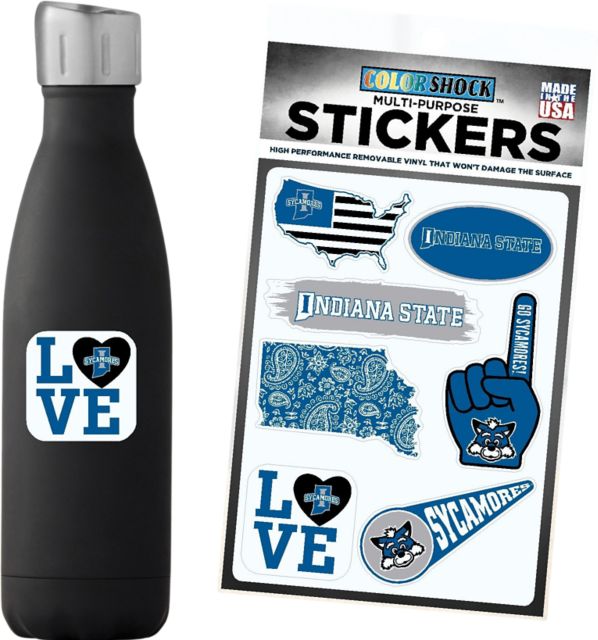 Indiana State University 7.5'' x 7.5'' Sticker Sheet