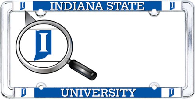 Indiana State University Thin Dome License Plate Frame