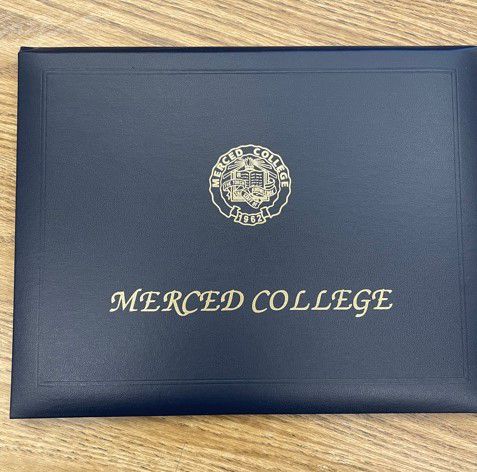Merced College Embossed Diploma Cover