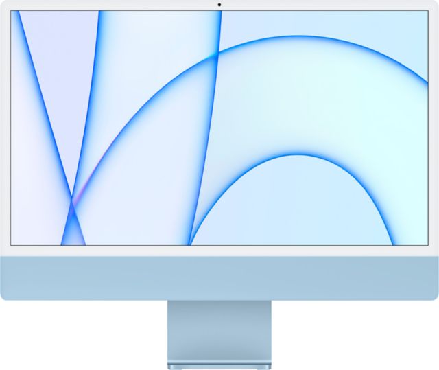 24-inch iMac with Retina 4.5K display: Apple M1&nbsp;chip with 8-core CPU and 8-core GPU, 256GB - Blue