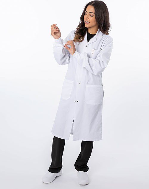LAB COAT SNAP FRONT W/CUFF M