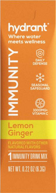Immunity Hydrant Lemon Ginger 2.6 oz.  - Where Water Meets Wellness