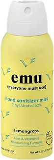 EMU Hand Sanitizer Mist - Lemongrass 2.2 oz.
