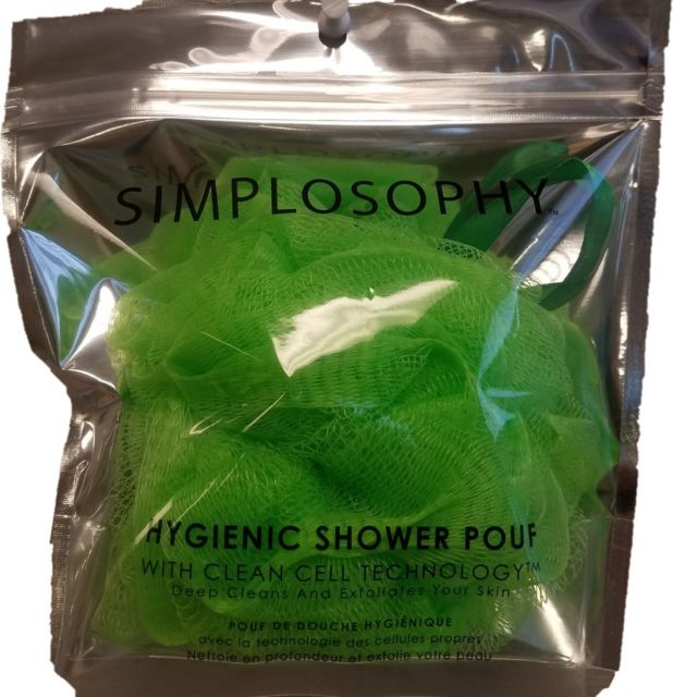 Simplosophy Hygienic Shower Pouf with Clean Cell Technology