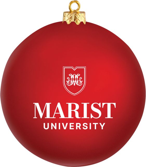 Marist University Round Shatterproof Ornament