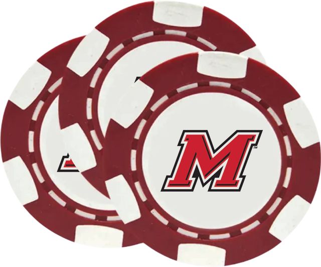 Marist University Chip Ball Marker - 3 Pack