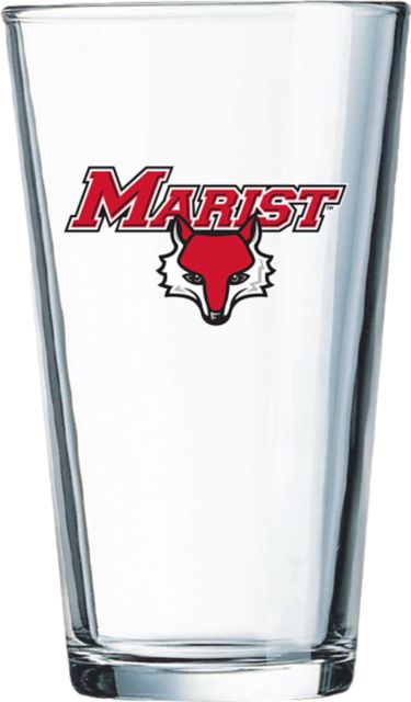 Marist University Red Foxes 16 oz. Drink Glass