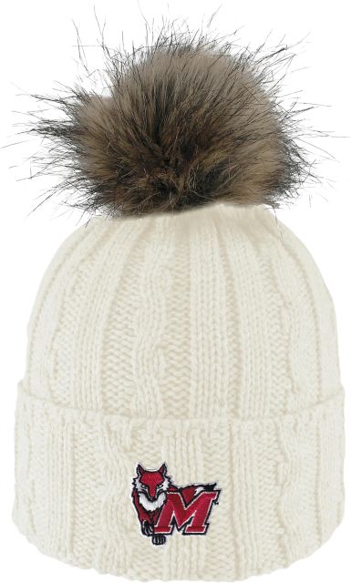 Marist University Red Foxes Women's Fur Pom Beanie