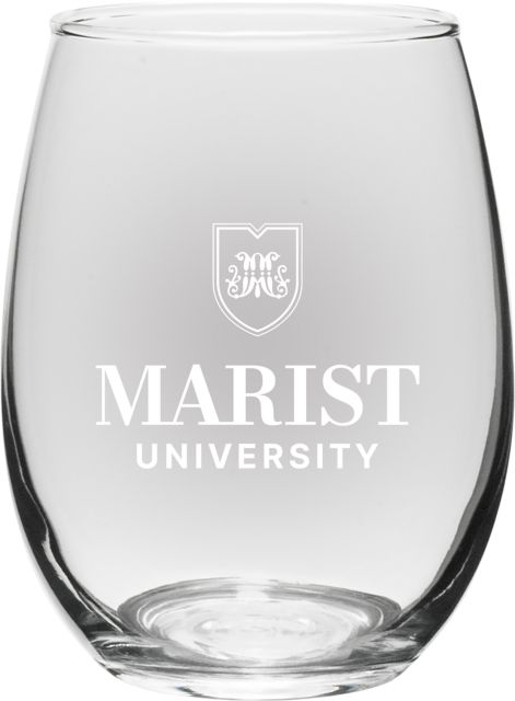 Marist University 15 oz. Stemless Wine Glass