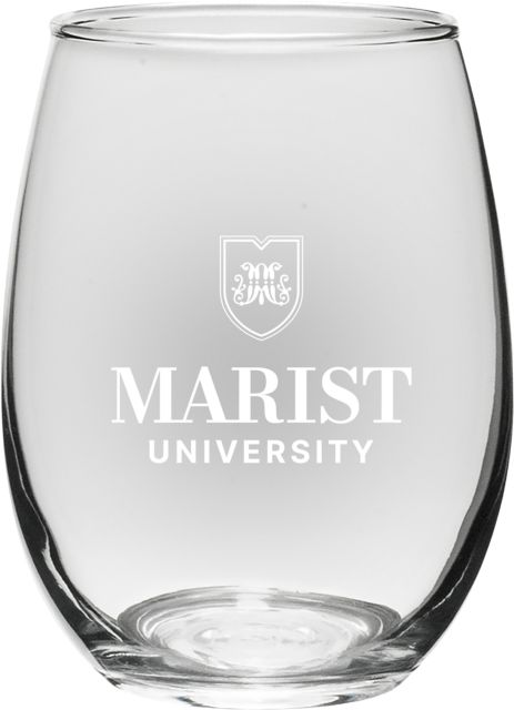 Marist University 21 oz. Wine Glass