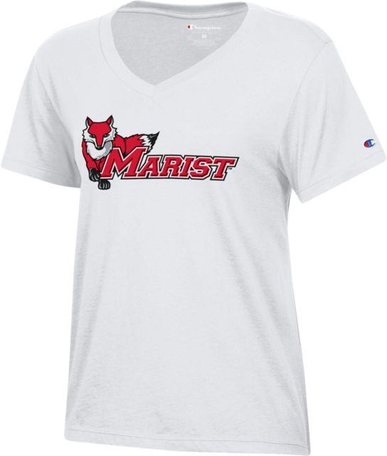 Marist University Red Foxes Women's V-Neck Short Sleeve T-Shirt