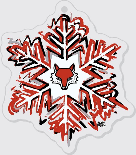 Marist University Snowflake 3'' x 4'' Etched Ornament