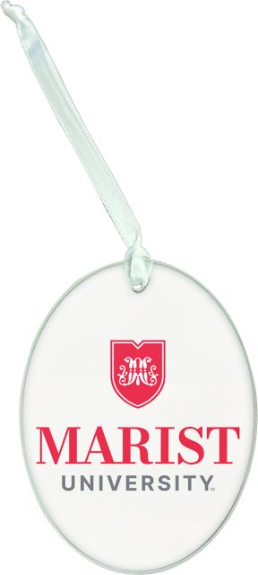 Marist University Glass Ornament