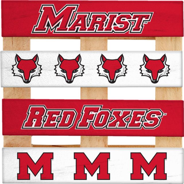 Marist University Red Foxes Pallet Coasters - 4 Pack