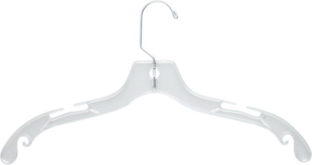 White Plastic Cascading Collapsible Hangers (20-Pack)