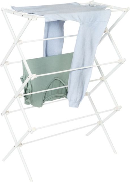 Shop Household Clothes Drying Rack White/Blue Online