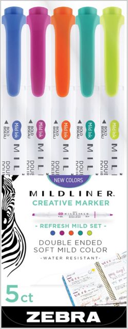 Mildliner Double Ended Creative Marker Bundle, 30-count