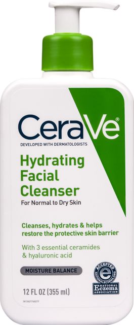 CeraVe Hydrating Facial Cleanser 16oz. - For Normal to Dry Skin