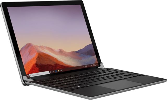 Brydge 12.3 Pro+ Aluminum Bluetooth Keyboard, Surface Pro4/5/6/7, Silver - ONLINE ONLY