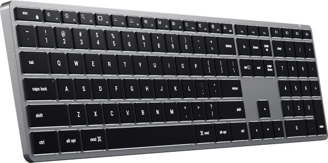 Satechi Slim X3 Bluetooth Backlit Keyboard, 16.65 x 4.5 x