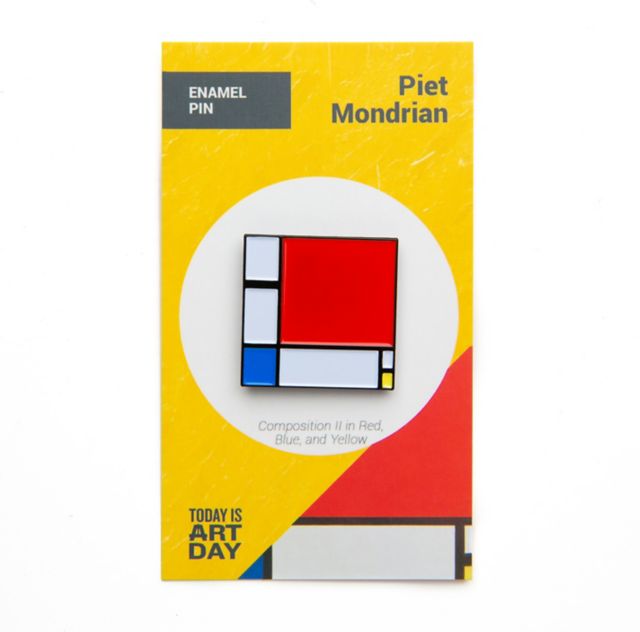 ENAMEL PIN COMPOSITION II MONDRIAN
