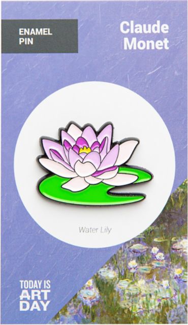 ENAMEL PIN WATER LILY MONEY