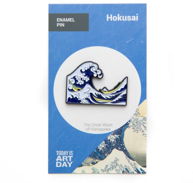 ENAMEL PIN GREAT WAVE HOKUSAI