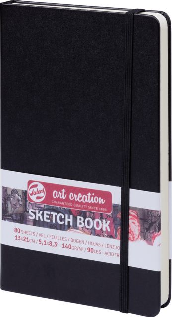TALENS ART CREATION SKETCHBOOKS 5.1X8.3 BLACK COVER