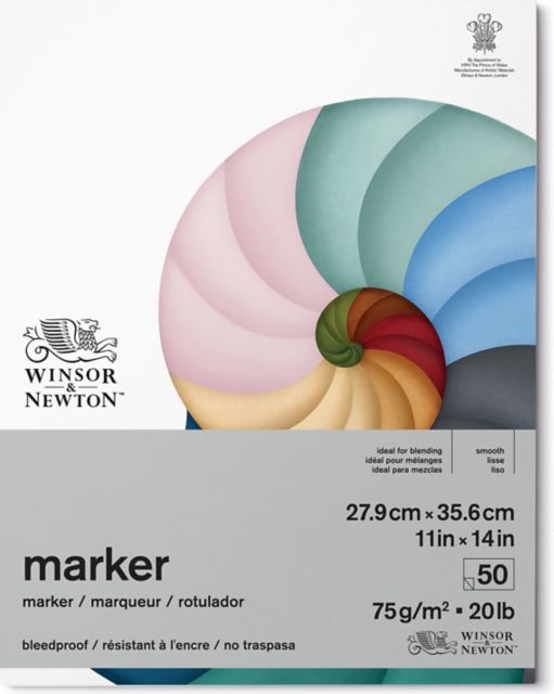 BLEEDPROOF MARKER PAD 11X14 50 SHEETS