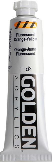FLUORESCENT ACRYLIC ORANGE-YELLOW 2OZ