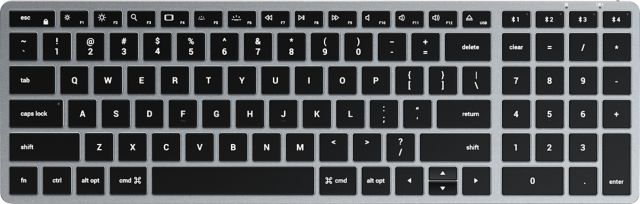 Satechi Slim X2 Bluetooth Backlit Keyboard, Space Gray - ONLINE ONLY