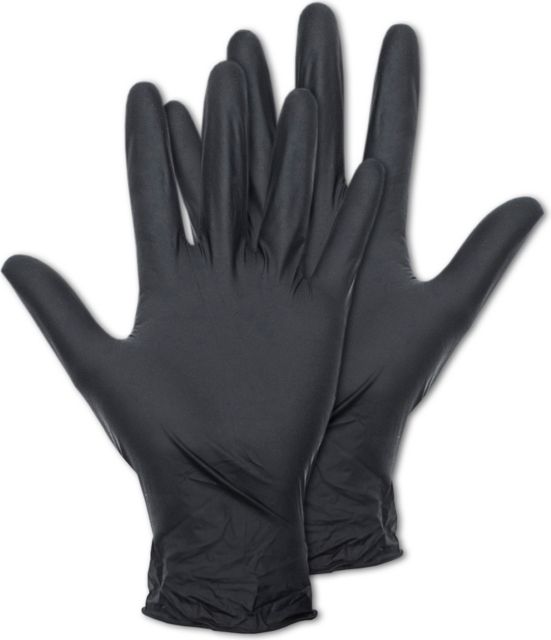 Nitril Gloves Black Large Size Box Of 100