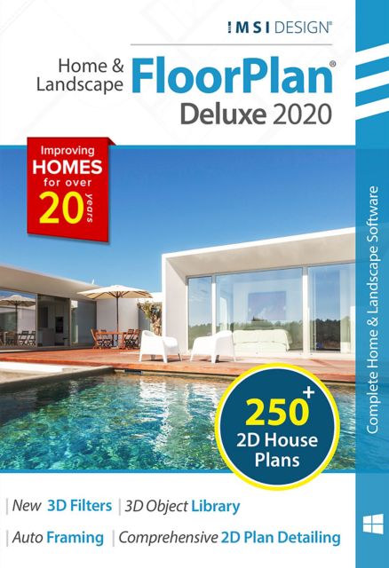 IMSI FLOORPLAN 20 HOME & LANDSCAPE DELUXE ESD