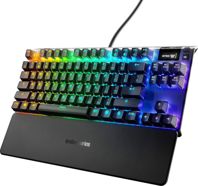 Apex 7 Wired TKL Gaming Tactile & Clicky Mechanical Blue Switch Keyboard with RGB Backlighting (Black) - ONLINE ONLY