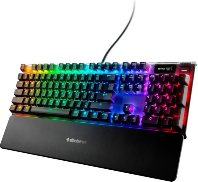 Apex 7 Wired Gaming Mechanical Blue Switch Keyboard with RGB Back Lighting (Black) - ONLINE ONLY